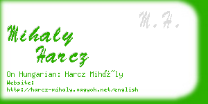 mihaly harcz business card